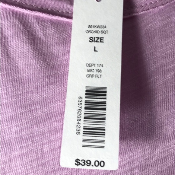 Westbound L flutter-sleeve lilac, NWT, cottons - Picture 6 of 7